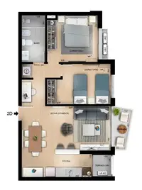 Edif. Nostrum Central - 2 dormitorios · 60 m² en Centro, foto 11 de 13