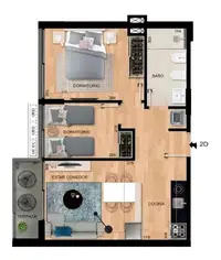 Edif. Nostrum Malvin - 2 dormitorios · 51 m², foto 7 de 12