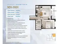 Edif. Miraf Arenal - 1 dormitorio · 46 m² en Cordón, foto 9 de 13