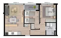 Edif. Flow By Nostrum - 2 dormitorios · 58 m² en Tres Cruces, foto 10 de 13