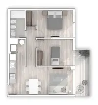 Edif. Gala Pop - 2 dormitorios · 90 m² en Tres Cruces, foto 13 de 16