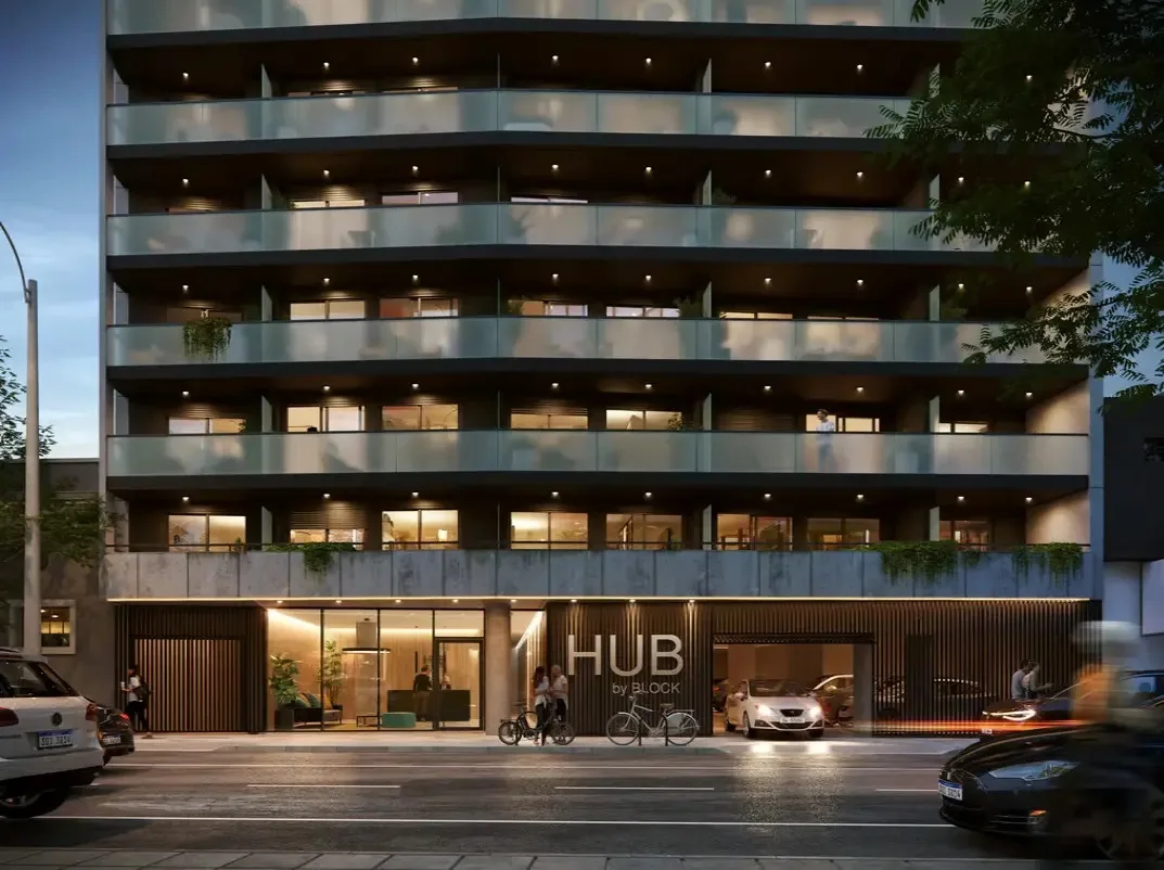 Edif. Hub By Block - 1 dormitorio · 41 m² en Cordón