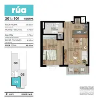 Edif. Rúa Guayabos - 2 dormitorios · 66 m² en Cordón, foto 10 de 10