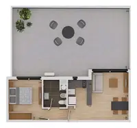 Edifício Cuore Pocitos - 1 quarto · 38 m², foto 15 de 17