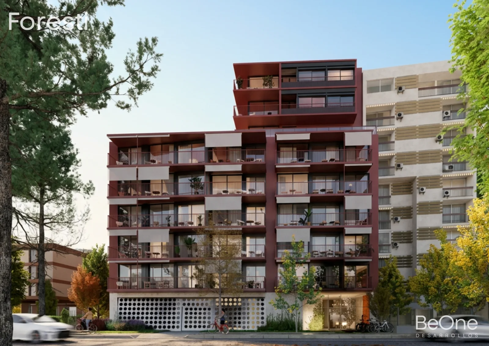 Edif. BeOne Foresti - Monoambiente en La Blanqueada
